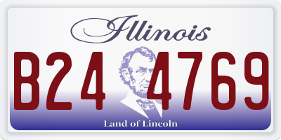 IL license plate B244769