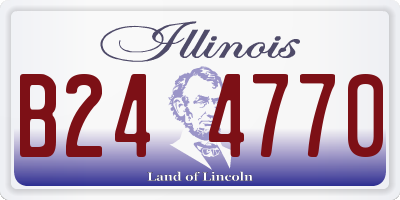 IL license plate B244770