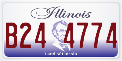 IL license plate B244774