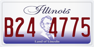 IL license plate B244775