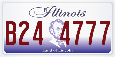 IL license plate B244777