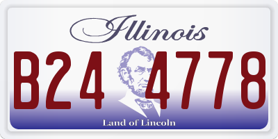IL license plate B244778
