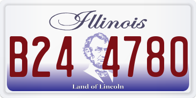 IL license plate B244780