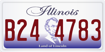 IL license plate B244783