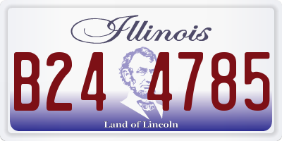 IL license plate B244785