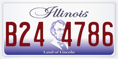 IL license plate B244786
