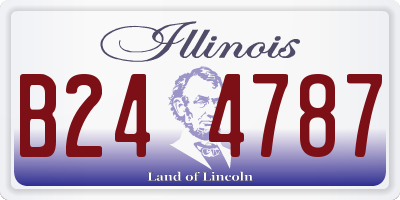 IL license plate B244787