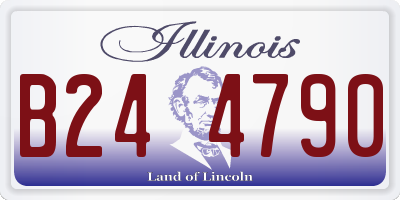 IL license plate B244790