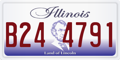 IL license plate B244791