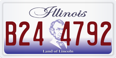 IL license plate B244792