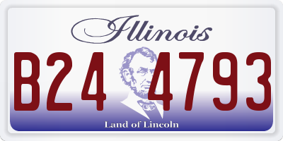IL license plate B244793