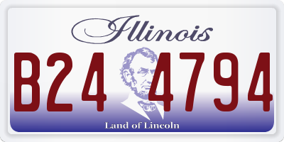 IL license plate B244794