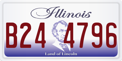 IL license plate B244796