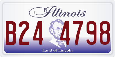 IL license plate B244798