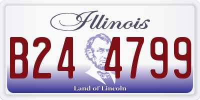 IL license plate B244799