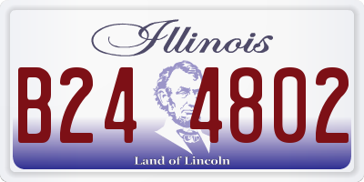 IL license plate B244802
