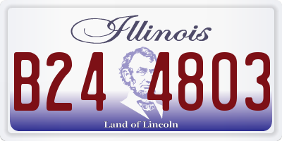 IL license plate B244803