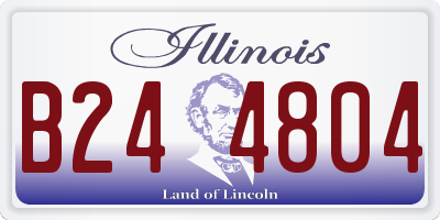 IL license plate B244804
