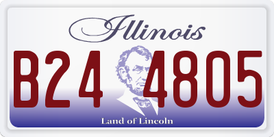 IL license plate B244805