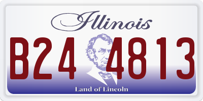 IL license plate B244813