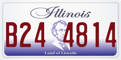 IL license plate B244814