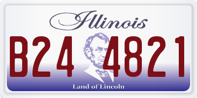 IL license plate B244821