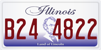 IL license plate B244822