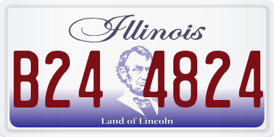 IL license plate B244824
