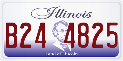 IL license plate B244825