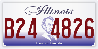 IL license plate B244826