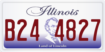 IL license plate B244827