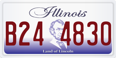 IL license plate B244830