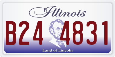 IL license plate B244831