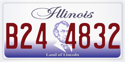 IL license plate B244832