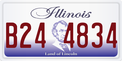 IL license plate B244834