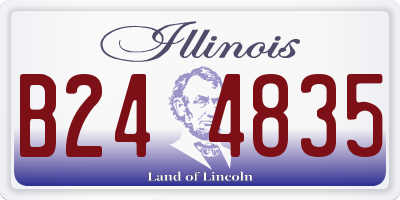 IL license plate B244835