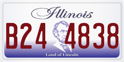 IL license plate B244838