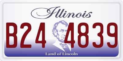 IL license plate B244839