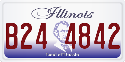 IL license plate B244842