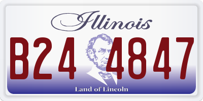 IL license plate B244847