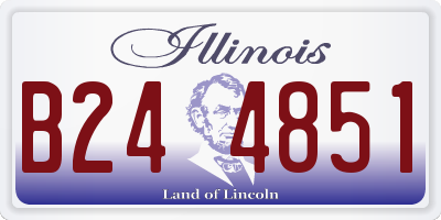 IL license plate B244851
