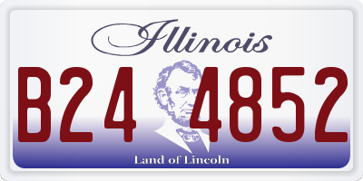 IL license plate B244852