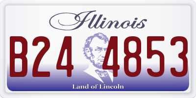 IL license plate B244853