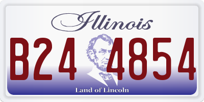 IL license plate B244854