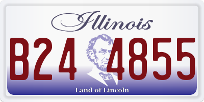 IL license plate B244855