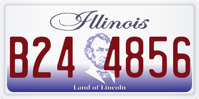 IL license plate B244856