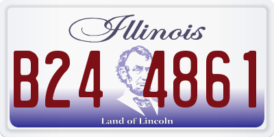 IL license plate B244861