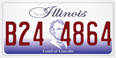 IL license plate B244864