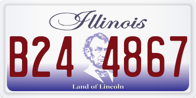 IL license plate B244867