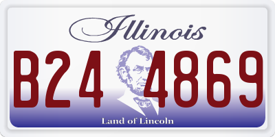 IL license plate B244869